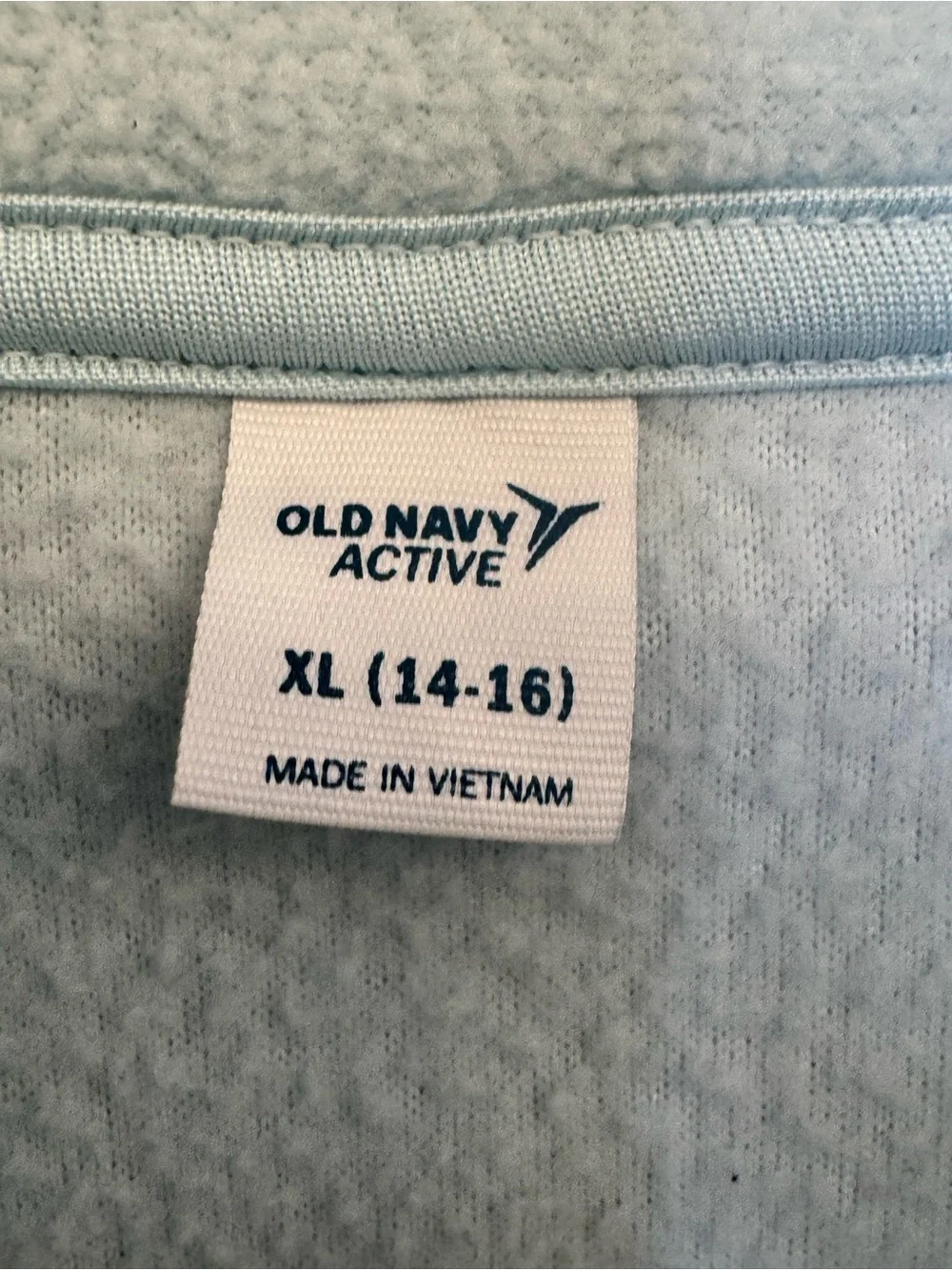 Old Navy Light Blue Fleece Active Pullover